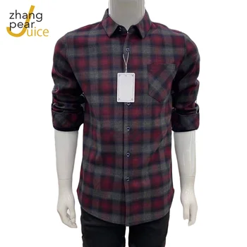 Flanel erkek Ekose Rahat Gömlek Düzenli-fit Uzun kollu Düğme-aşağı Yaka Gömlek Erkek Sosyal Gömlek