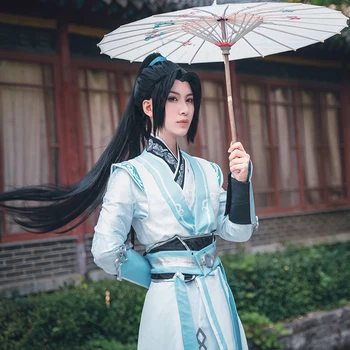 Anime Villain Kendini Kurtarma Sistemi Luo Binghe Cosplay Kostüm Çin Hanfu Elbise Antik Cadılar Bayramı Kostümleri Cosplay Erkek Kadın