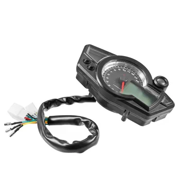 Nefis 8-18 V Evrensel Motosiklet Takometre 0-14000 rpm Kilometre Takometre Alarm Modifiye Kilometre Dijital Metre