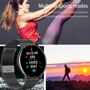 2021 akıllı saat Bayanlar Tam dokunmatik Ekran Spor Spor izle IP67 su geçirmez Bluetooth Android ıOS akıllı saat Kadın