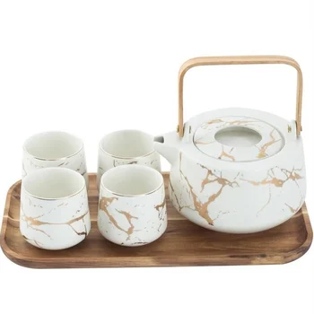 15 adet / takım Narin Kemik çini Kahve Fincan Seti Avrupa Vintage çay Bardağı çay su ısıtıcısı fincan tabağı Seti