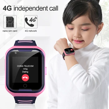2021 Çocuklar akıllı saat SOS Anti-kayıp Bebek 4G SIM Kart GPS WIFI Çağrı Konumu LBS Izleme Smartwatch akıllı saat Çocuk Hediye