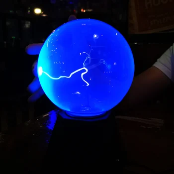 6-inç elektrostatik Top plazma topu sihirli yıldırım dokunmatik İndüksiyon topu Elektrik topu sihirli top akım ışık