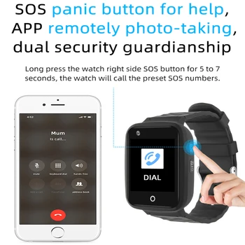 Akıllı saat 4G V46 VJOY Çocuk Saatler IP67 Akıllı GPS Alarmı Kaldırmak SOS gps saati Iki Yönlü Arama Smartwatch Android