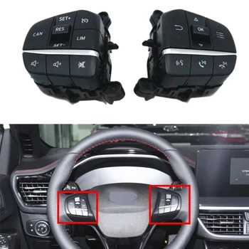 Araba Cruise Kontrol Anahtarı Çok Fonksiyonlu Direksiyon Düğmesi Bluetooth Anahtarı Ford Focus Fiesta 2019-2020 ıçin