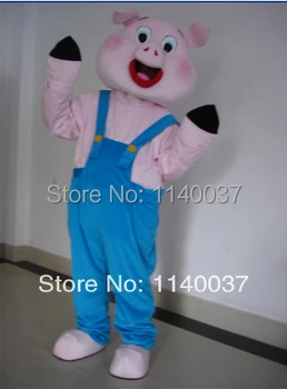 Maskot gülümseme domuz maskot kostüm özel fantezi kostüm anime cosplay kitleri mascotte tema süslü elbise karnaval kostüm