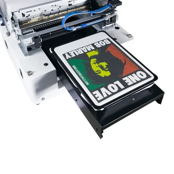 Boşluk A3 Boyutu Dijital T-shirt Yazıcı RIP Yazılımı ile 6 Renk Yüksek Hızlı DTG Tekstil Baskı Makinesi