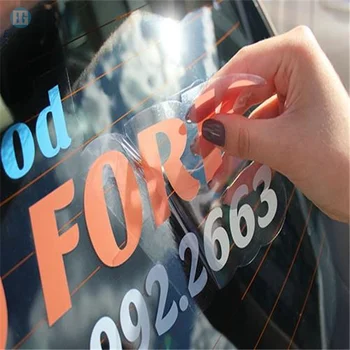Özel Araba Pencere Şeffaf Etiket Araba Aksesuarları