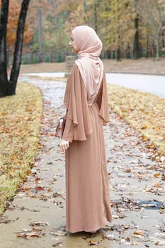 Türkiye Müslüman Sahte Iki Parçalı Abaya Elbise Kadın Pelerin Fas Kaftan Robe Kimono Maxi Vestidos İslam Giyim Vestidos 2021