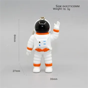Robot Astronot Spaceman Anahtarlık LED ışık Müzik Anahtarlık çocuk Oyuncakları Toprak Tema Oyuncak Anahtarlık Yaratıcı Spaceman Kolye