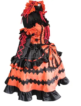 Tarih A Canlı Tokisaki Kurumi Cosplay Kostüm Cadılar Bayramı Kostüm custom made