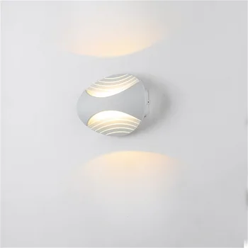 8 M Açık Duvar ışık Fikstür Modern Beyaz Su Geçirmez LED Lambası Ev Sundurma Balkon Villa Avlu için