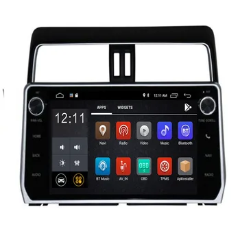 Araba Android 10 Sistemi Toyota Prado 2018 Için Radyo Video BT GPS Harita Navigasyon Stereo Multimedya Hıçbır DVD CD Çalar Teyp