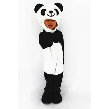 Svitania Hayvan Bebekler Sevimli Panda Suit Bebek Karikatür Polar Kapüşonlu Küçük Çocuk Cosplay Kostüm Romper Kıyafetler