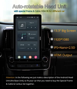 1920 * 1080 Ownice Android 10.0 Araba Radyo forJeep Cherokee 5 KL-2018 Multimedya Ses kafa Ünitesi 13.3