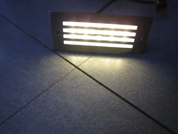 10 adet Süper parlak 3 W Alüminyum LED Duvar Köşe ışık IP67 Su Geçirmez led footlight merdiven ışıkları Kare açık adım yolu ışıkları