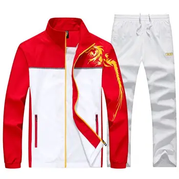 Spor erkek Setleri Iki parçalı Paketi Sonbahar Giyim erkek Giyim Pantolon XXS-5XL Rüzgar Geçirmez Rahat Ceket Eğlence MOOWNUC 2019 Yeni
