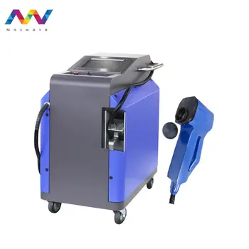 Metal çelik, metal oksit, yağ yıkama için 50w 70w 100w 200w 350w taşınabilir lazer pas makinesi