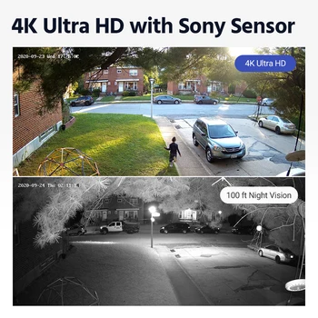 ANNKE 16CH 4 K Ultra HD POE Ağ Video Güvenlik Sistemi 8MP H. 265 NVR İle 12X8 MP 30 m EKSIR Gece Görüş Hava IP Kamera