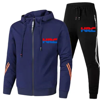 Sonbahar ve kış erkek spor sokak rahat erkek takım elbise 2021 hoodie spor erkek fermuarlı ceket + pantolon spor elbise