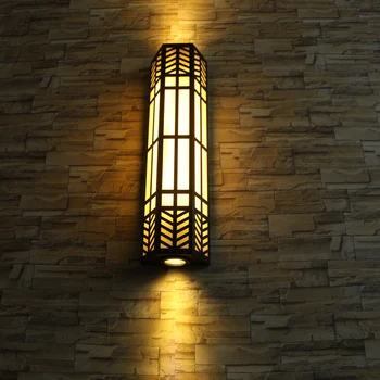 Vintage açık duvar lambası duvara monte açık Led duvar ışık yüzeye monte bahçe aplik Led su geçirmez bahçe lambası