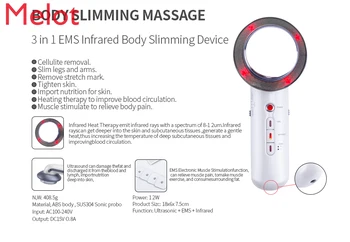 Taşınabilir EMS Ultrasonik Kızılötesi Selülit kavitasyon makinesi vücut zayıflama Masajı Vücut Zayıflama Makinesi vücut zayıflama masajı