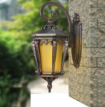 High-end dış aydınlatma duvar lambaları su geçirmez duvar lambası açık lamba bahçe ışıkları LED ampul ücretsiz nakliye Içerir