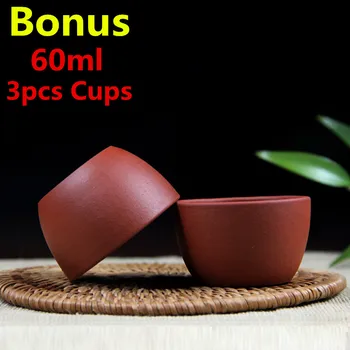 340 ml zisha yaratıcı Maymun Çay Potu Set Çin El Yapımı çay potu su ısıtıcısı Yixing Mor Kil Demlik Bonus 3 Çay Bardak ile Hediye kutusu