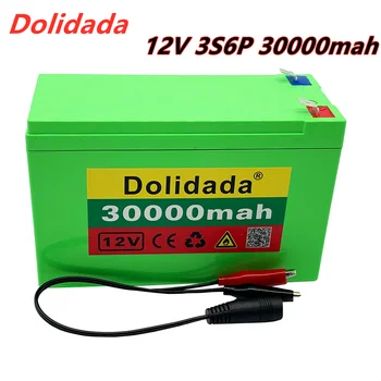 12 V 30ah 18650 lityum pil paketi 3S6P dahili yüksek akım 20A BMS püskürtücüler için, çocuk elektrikli araç batterie + şarj
