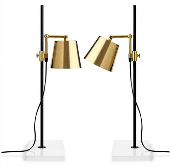 Modern altın siyah uzun kol masa lambası okuma masa lambası 1