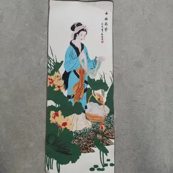 Çin Dört ekran boyama Thangka nakış işlemeli ipek goblen nakış Klasik Dört Güzellikleri boyama 1