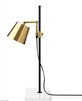 Modern altın siyah uzun kol masa lambası okuma masa lambası 2