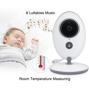 Bebek izleme monitörü Kablosuz Video Dadı bebek kamerası ınterkom Gece Görüş Sıcaklık Izleme Kamera çocuk bakıcısı dadı bebek telefonu vb605 2