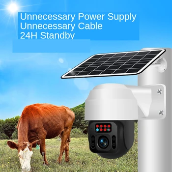 Q2 4G / Wİ-Fİ Sürüm 1080 P HD GÜNEŞ PANELİ Açık Gözetim Kamera Akıllı Ev Alarm Uzun Bekleme için Çiftlik Çiftlik Orman 2