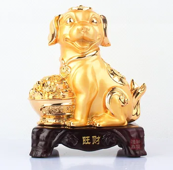 Altın oniki zodyak Zhaocai Şehir Evi aittir Sıçan Kaplan Tavşan Ejderha ve Yılan düğün hediyesi oturma odası Ev Dekorasyon 2