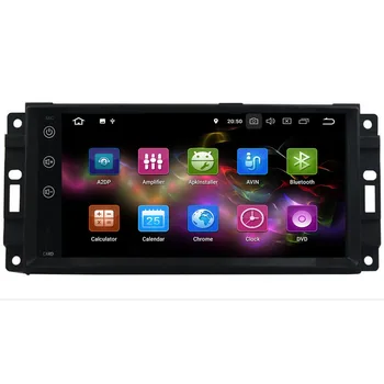 Android 10 4 + 64G Araba Multimedya DVD Oynatıcı Radyo Chrysler 300C jeep Pusula / Dodge / Grand Cherokee GPS Navigasyon stereo FM 3