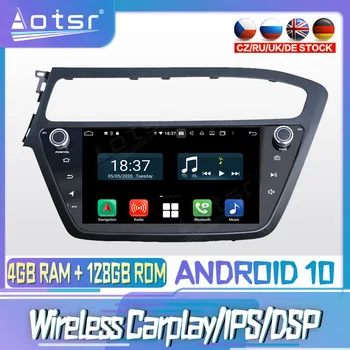 Android 10 PX6 128G Için Hyundai İ20 2016 Carplay DVD GPS Navigasyon otomobil radyosu Stereo Video Multimedya Oynatıcı Ana Ünite 2din 3