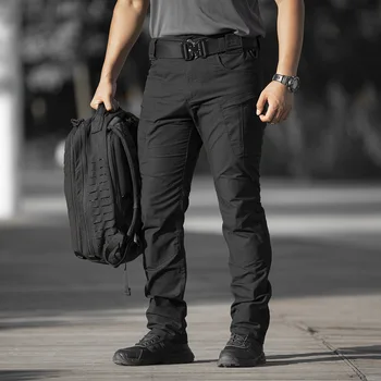 Yaz Kargo Pantolon Erkekler Ordu Askeri Taktik Pantolon Streetwear Jogger Yürüyüş Dağ Çok Cep Iş Pantolon 3