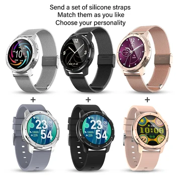 2021 Yeni MX11 akıllı saat Erkekler Kadınlar için Saatler akıllı saat BT Çağrı Müzik İzle Kulaklıklar ile Xiaomi Huawei iPhone Telefonu için 4