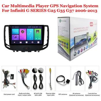 Infiniti G SERİSİ için G25 G35 G37 2006-2013 Araba Aksesuarları Multimedya Oynatıcı Radyo 9 inç Ekran Stereo GPS Navigasyon Sistemi 4