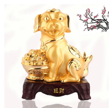 Altın oniki zodyak Zhaocai Şehir Evi aittir Sıçan Kaplan Tavşan Ejderha ve Yılan düğün hediyesi oturma odası Ev Dekorasyon 4