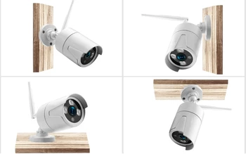 8CH CCTV Kamera Sistemi 3MP WiFi Nvr Kiti Kamera Kablosuz WiFi Ip Kamera Nvr Kiti 5