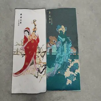 Çin Dört ekran boyama Thangka nakış işlemeli ipek goblen nakış Klasik Dört Güzellikleri boyama 5