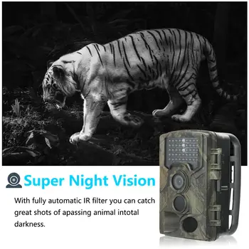 TRAVOR 1080 P HD Avcılık Kamera Gece Görüş Vahşi Gözetim Sürüm Yaban Hayatı İzcilik Kameralar Fotoğraf Tuzakları Parça İzcilik 5