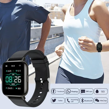 Akıllı bluetooth saat Su Geçirmez Erkek Kadın apple için akıllı saat İzle iPhone Android İzle nabız monitörü spor ızci 5